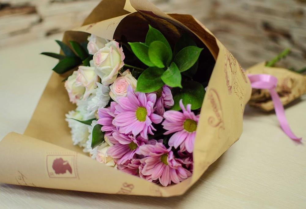 Букет цветов из: Розы и Хризантемы в Татарино