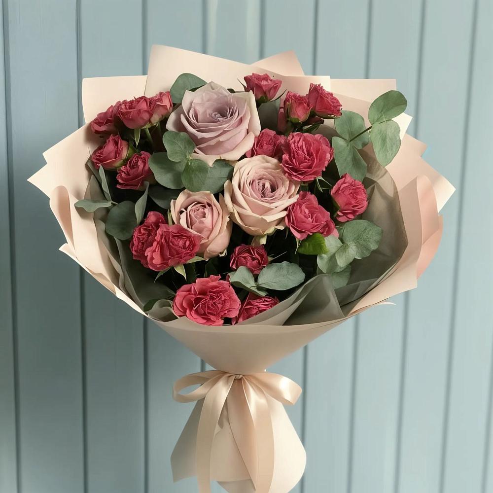 Букет цветов из: Гвоздики и Розы в Татарино