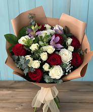 Букет цветов из:  Розы и Альстромерии в Татарино
