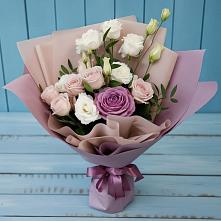 Букет цветов из:  Розы и Лизиантусы #REPLACE_PRED# Татарино