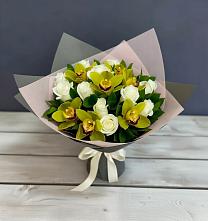 Букет цветов из:  Орхидеи и Розы в Татарино