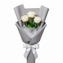 Букет 3 белые розы #REPLACE_PRED# Татарино