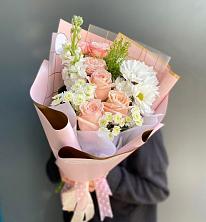 Букет цветов из:  Хризантемы и Розы в Татарино