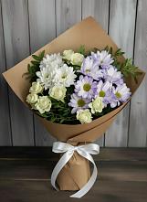 Букет цветов из:  Хризантемы и Розы в Татарино