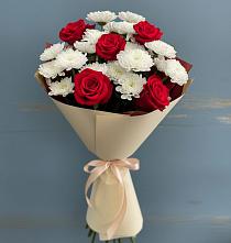 Букет цветов из:  Розы и Хризантемы в Татарино
