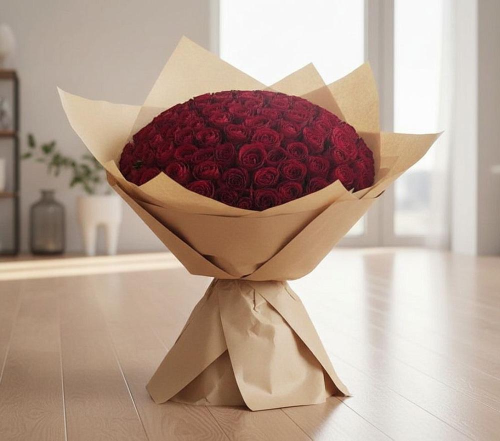 Букет 101 Красная роза в Татарино