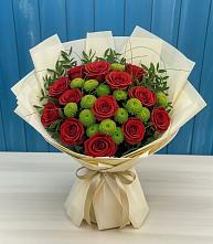 Букет цветов из:  Розы и Хризантемы в Татарино