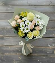 Букет цветов из:  Альстромерии, Розы и Хризантемы #REPLACE_PRED# Татарино