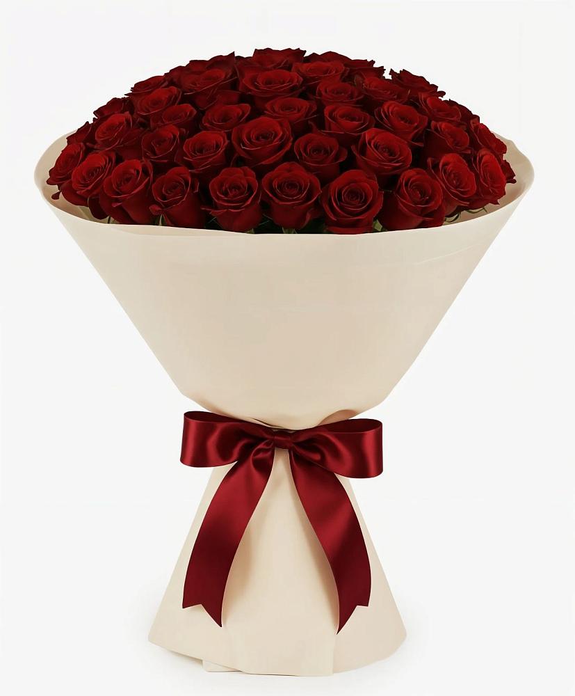 Букет 101 Бордовая роза Блэк Бакарра в Татарино