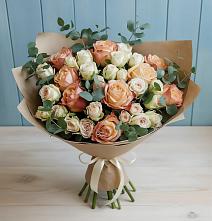 Букет цветов из:  Альстромерии и Розы #REPLACE_PRED# Татарино